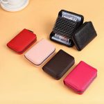 Wholesale Fashion Simple Solid Color Multifunctional Zipper Card Bag Wallet - Image 2