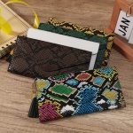 Wholesale Women Fashion Snake Skin Pattern Multi-Function Long Wallet