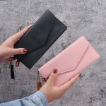 Wholesale Simple Solid Color Multi-Function Litchi Pattern Wallet