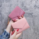 Wholesale Simple Solid Color 3 Fold Tassel Wallet