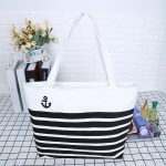 Wholesale Women Fashion Casual Printed Large Capacity Canvas Beach Bag - Image 2