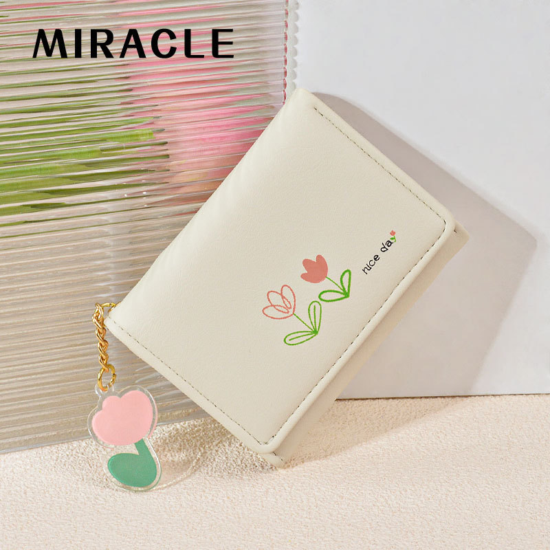 main_1-1001 Women Fashion Tulip Simple And Fresh Short Wallet - Image 1