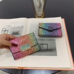 Women'S Fashion Sequin Tri-Fold Design Compact Wallet - Image 2
