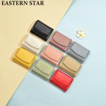 Women Fashion Solid Color Flap Mini PU Wallet - Image 2