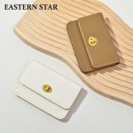 Women Fashion Retro Solid Color Lock Flip Mini Wallet - Image 2