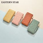 Women Fashion Simple Solid Color Multi-Function Long Wallet - Image 2