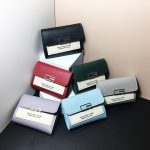 Women Minimalist Trifold Flap Mini Wallet Card