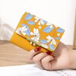Women Fashion Cute Floral Print Mini Wallet