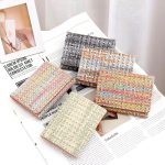 Women Fashion Multifunctional Straw Woven Folding Wallet