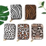 Wholesale Women Fashion Leopard Zebra Mini Zipper Wallet