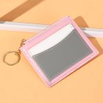 Women Fashion Color Block Multi Card Wallet - Image 2