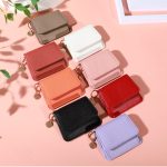 Wholesale Women Fashion Solid Color Multi Card Mini Wallet