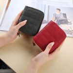 Wholesale Women Fashion Rhombic Solid Color Mini Zipper Wallet - Image 2