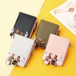 Wholesale Women Fashion Cute Cartoon Animal Embroidered Folding Mini Wallet - Image 2