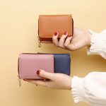 Wholesale Women Fashion Solid Color PU Mini Wallet - Image 2