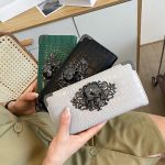 Wholesale Gothic Halloween Vintage Skull Crocodile Wallet