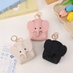 Wholesale Women Fashion Casual Solid Color Elephant Pattern PU Zipper Wallets - Image 3