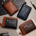 Wholesale Men Fashion Splice Multi-Card Zipper Wallet