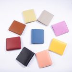 Wholesale Fashion Simple Solid Color Multi-Card Thin Wallets - Image 2