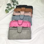 Wholesale Women Fashion Solid Color Long Buckle Wallet - Image 2