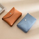 Wholesale Women Fashion Casual Solid Color Leather Coin Wallet