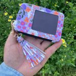 Wholesale Women Fashion Floral Printed Multi-Function Pu Leather Zipper Multi-Card Wallet