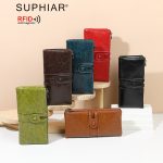Wholesale Women Vintage Waxed Leather Rfid Anti-Magnetic Wallet - Image 4