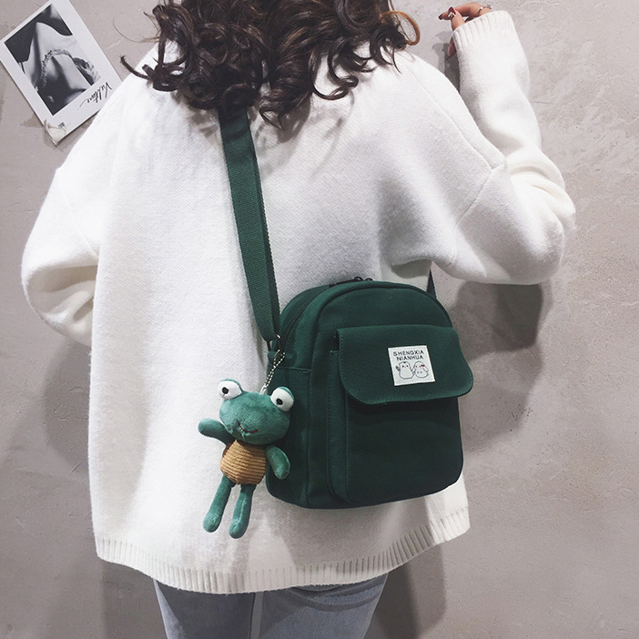 main_1-1258 Wholesale Street Casual Canvas Crossbody Bag - Image 1