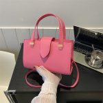 Women Fashion Simple Solid Color Large Capacity Handbag