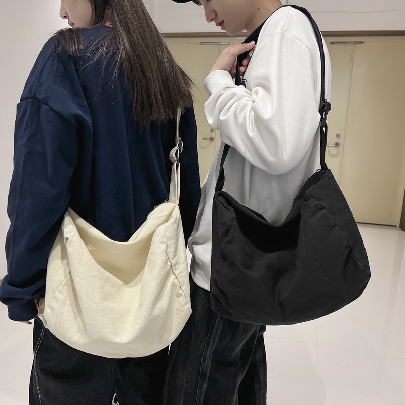 main_1-1306 Wholesale Women Simple Solid Color Large Capacity Canvas Tote Bag - Image 1