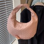 Wholesale Women Fashion Casual Solid Color Woven Dumpling Handbag