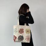 Wholesale Women Fashion Cartoon Painting Large Capacity Canvas Tote Bag