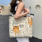 Wholesale Women'S Fashion Anime Large Capacity Canvas Tote Bag - Image 2
