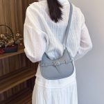 Wholesale Women Fashion Casual Solid Color Litchi Pattern Crossbody Bag - Image 2