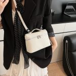 Wholesale Women Solid Color Zipper Crossbody Box Bag - Image 2