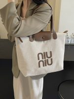 Wholesale Summer Women Fashion Casual Large Capacity Letter Canvas Tote Bag - Image 2
