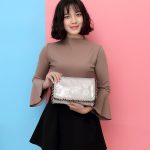 Wholesale Women Fashion Simple Solid Color Woven Chain Crossbody Bag - Image 3
