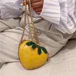 Wholesale Fashion Strawberry Heart Chain Crossbody Bag - Image 2