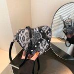 Wholesale Women Fashion Casual Leopard Heart-Shaped Crossbody Bag - Image 2