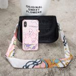 Wholesale Women Fashion Crocodile Flap Mini Silk Scarf Crossbody Bag - Image 2