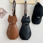 Cute Kitty Shaped Women Solid Color Pu Bag