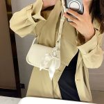 Wholesale Solid Color Women Summer Underarm Small Square Bag - Image 2