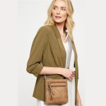 Women Multi-Zipper Pocket Vertical Crossbody Bag - Image 2