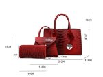 Wholesale Simple And Fashionable Bag Lizard Print Handbag Three-Piece Set - Image 2