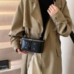 Wholesale Women Fashion Solid Color Pu Leather Box Zipper Crossbody - Image 2