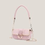 Wholesale Women Fashionable Simple Rhomboid Flap Chain Shoulder Bag