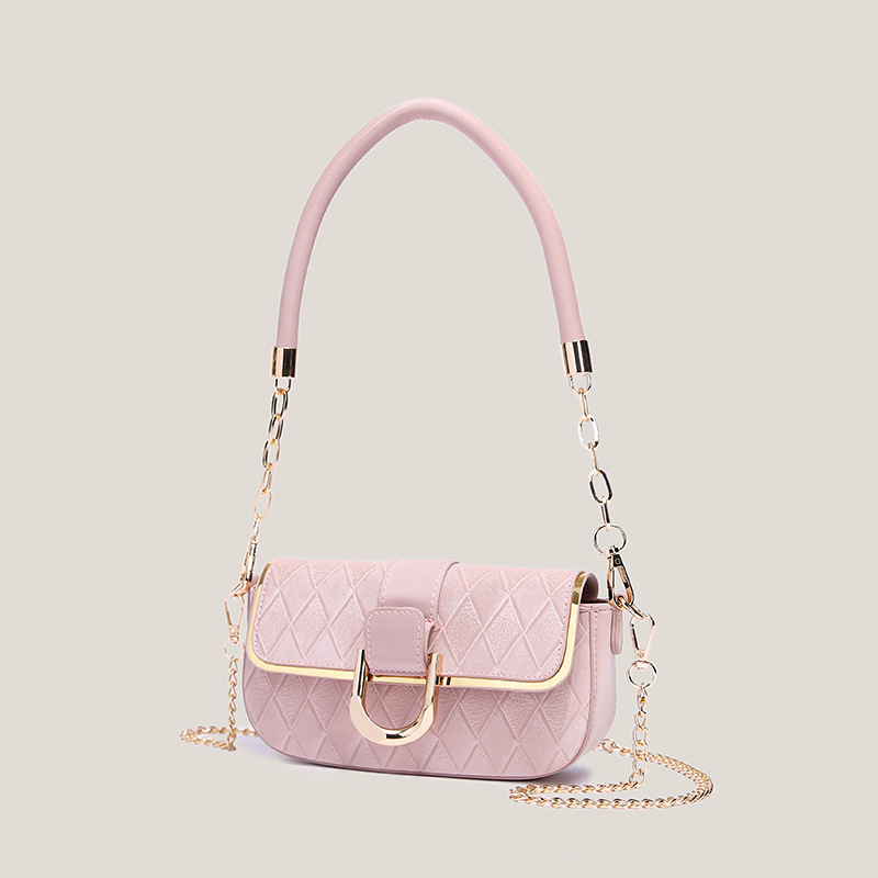 main_1-1455 Wholesale Women Fashionable Simple Rhomboid Flap Chain Shoulder Bag - Image 1
