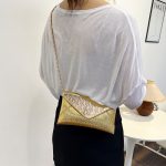 Women Fashion Casual Solid Color Pu Envelope Crossbody Bag - Image 3