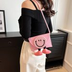 Wholesale Summer Smiley Creative Straw Bag Crossbody Bag - Image 2