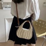 Wholesale Women Fashion Casual Straw Woven Beach Crossbody Bag - Image 3